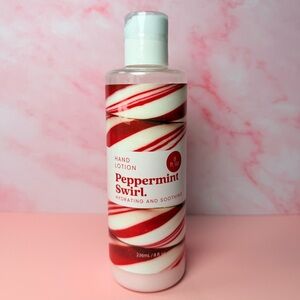 Peppermint Swirl Hand Lotion - Red and White